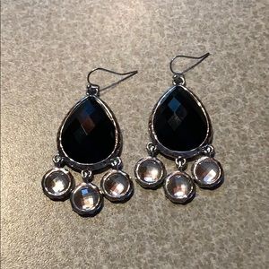 White House Black Market Black & Clear Earrings